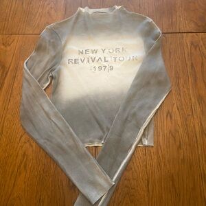 Forever 21 Light Gray Ribbed Top